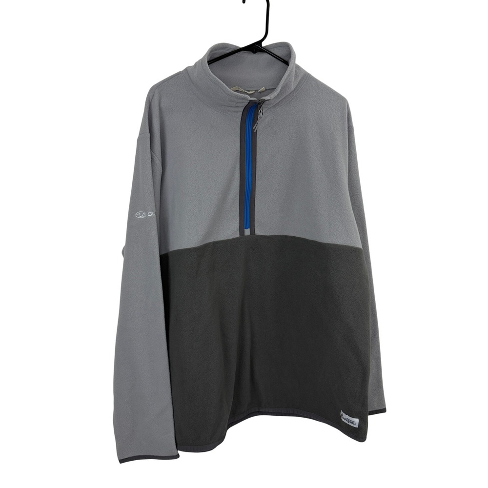 Cotopaxi Fleece Mens XL Grey Amando Half Zip Pullover Subaru Logo Outdoors LOGO